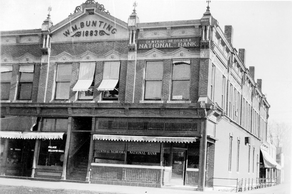 Bunting Building / Central Nebraska National Bank — date unknown.